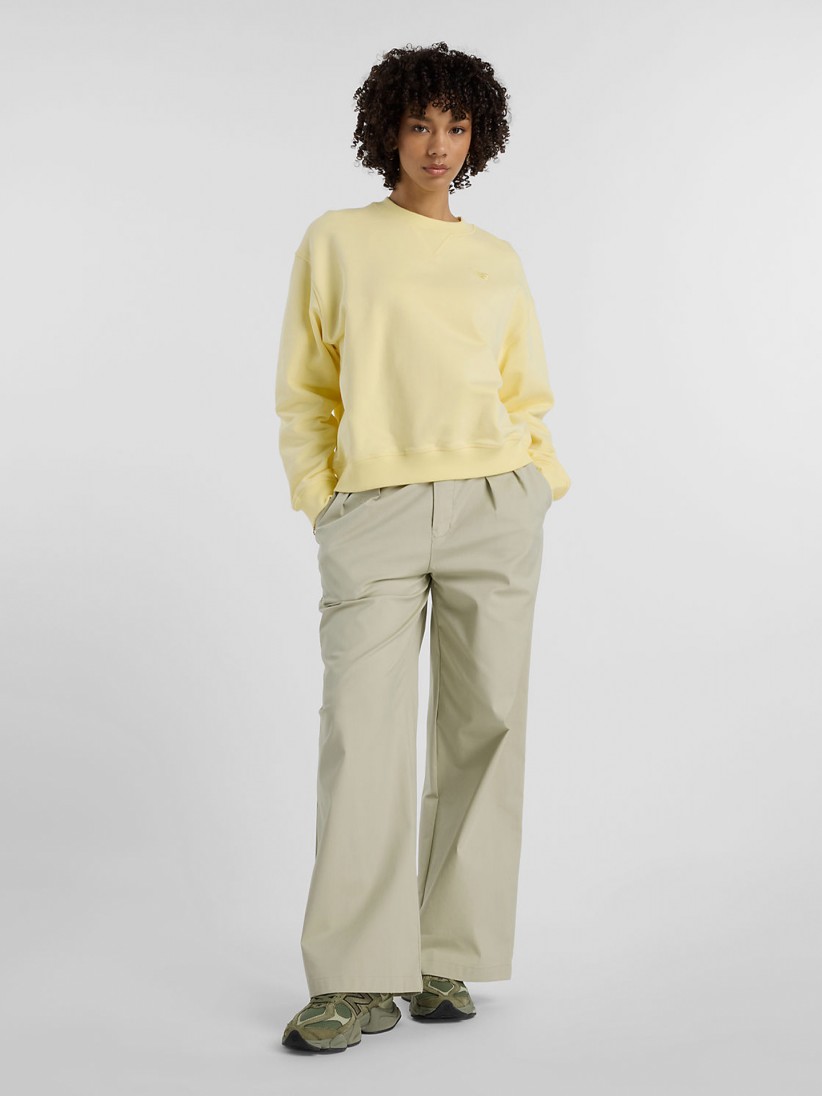 New Balance Athletics French Terry Crew Yellow Sweater