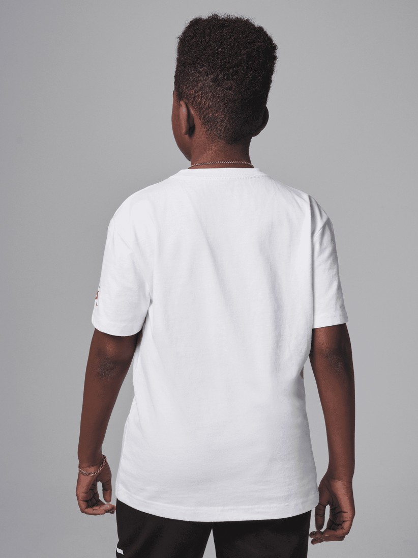 T-shirt Nike Air Jordan 1 Patch Jnior Branca