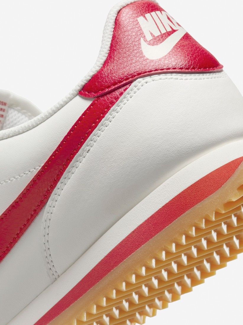 Nike Cortez White and Red Sneakers
