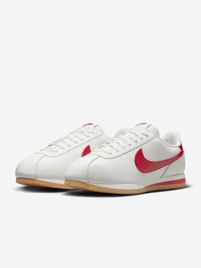 Nike Cortez White and Red Sneakers