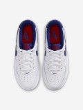Sapatilhas Nike Air Force 1 Brancas e Azuis Jnior