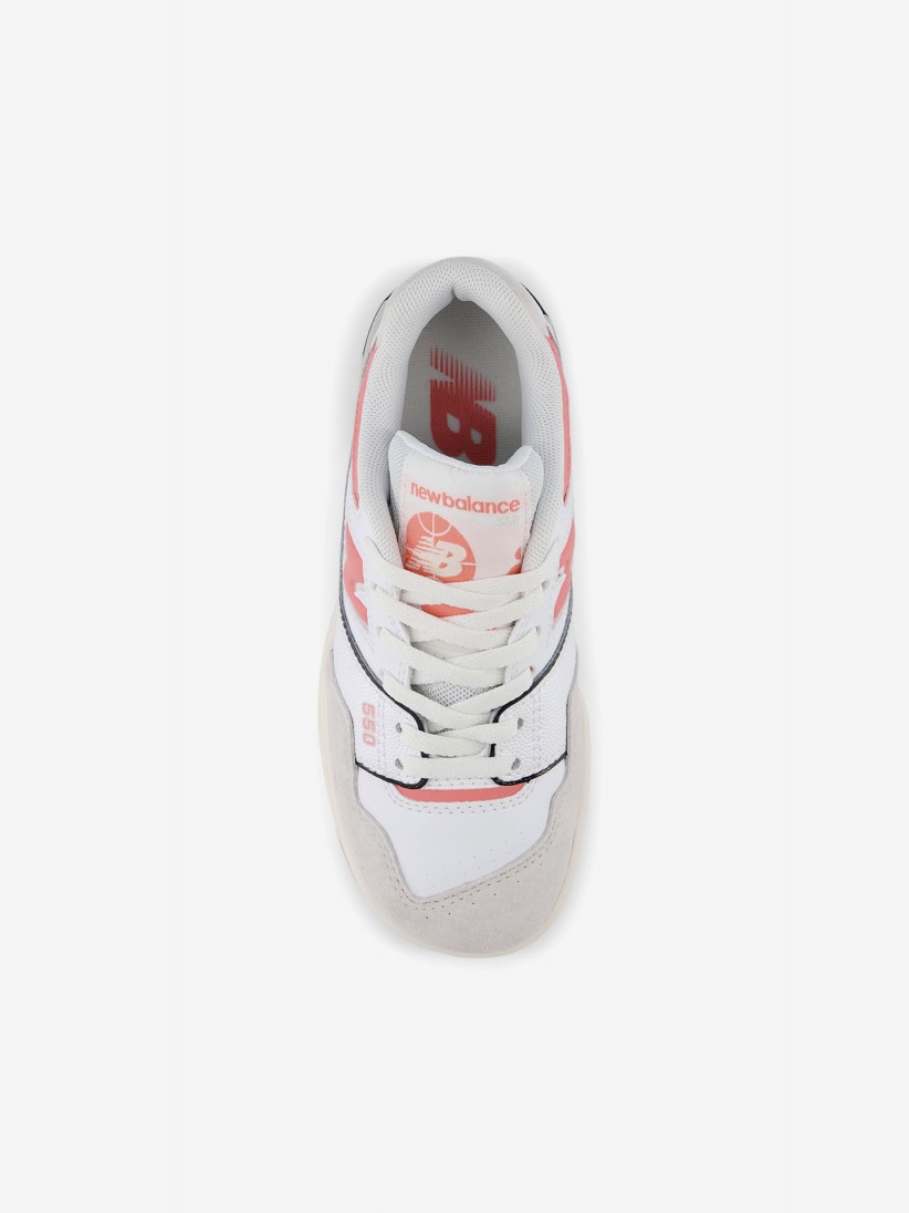 Zapatillas New Balance PSB550 Blancas y Coral
