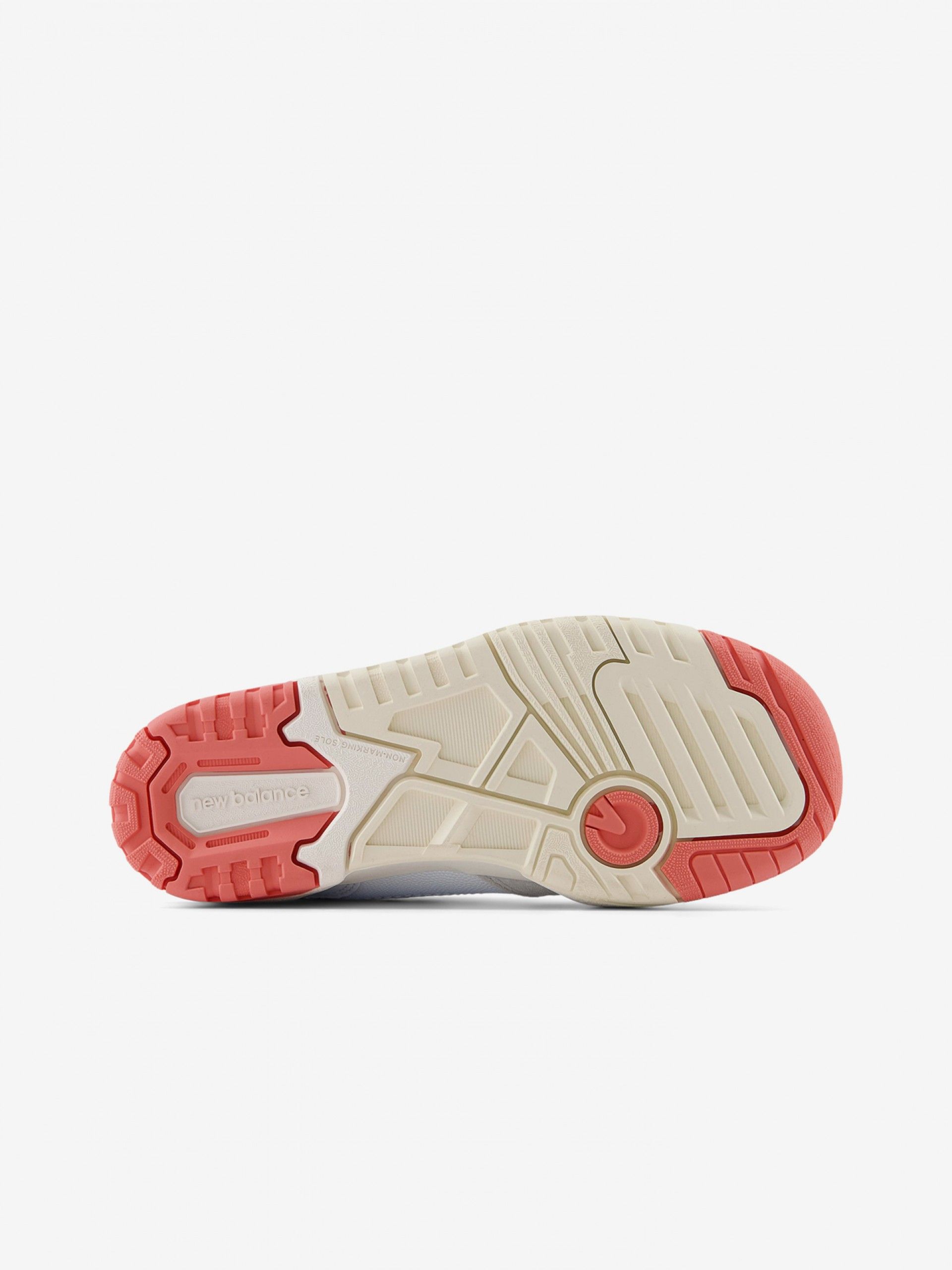 Sapatilhas New Balance PSB550 Brancas e Coral