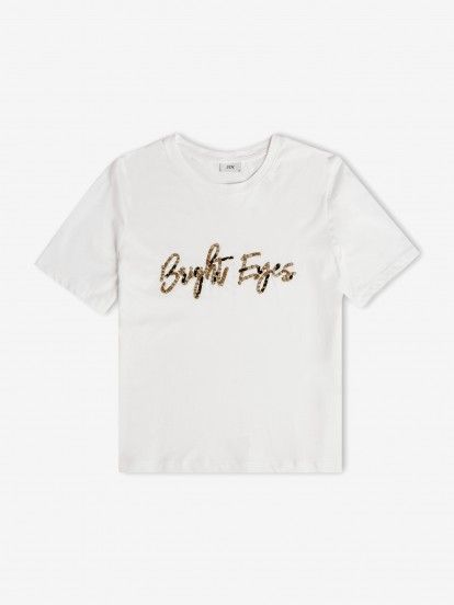 T-shirt Only JDYemma Lurex Branca