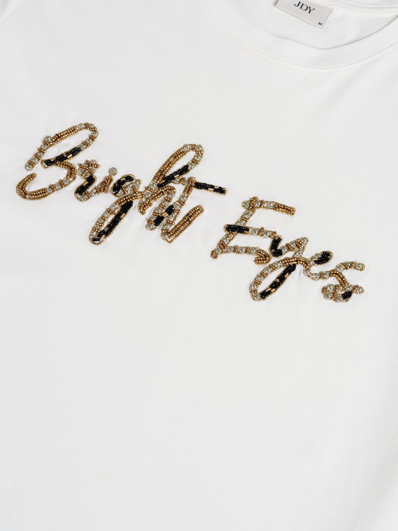 T-shirt Only JDYemma Lurex Branca