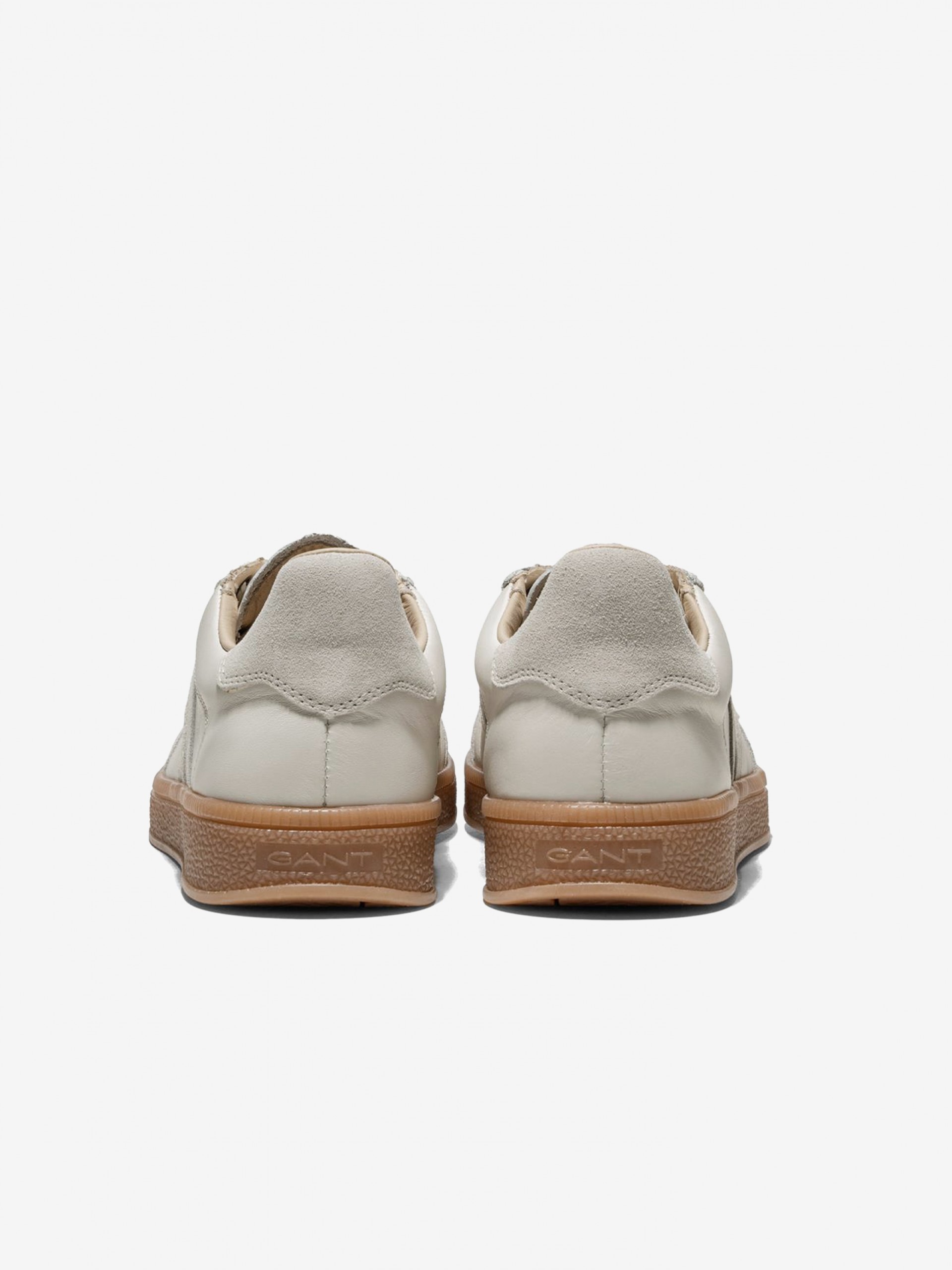 Gant Cuzima Beige Leather and Suede Sneakers