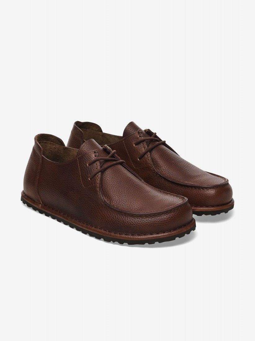 Birkenstock Utti Lace Natural Leather Brown Shoes
