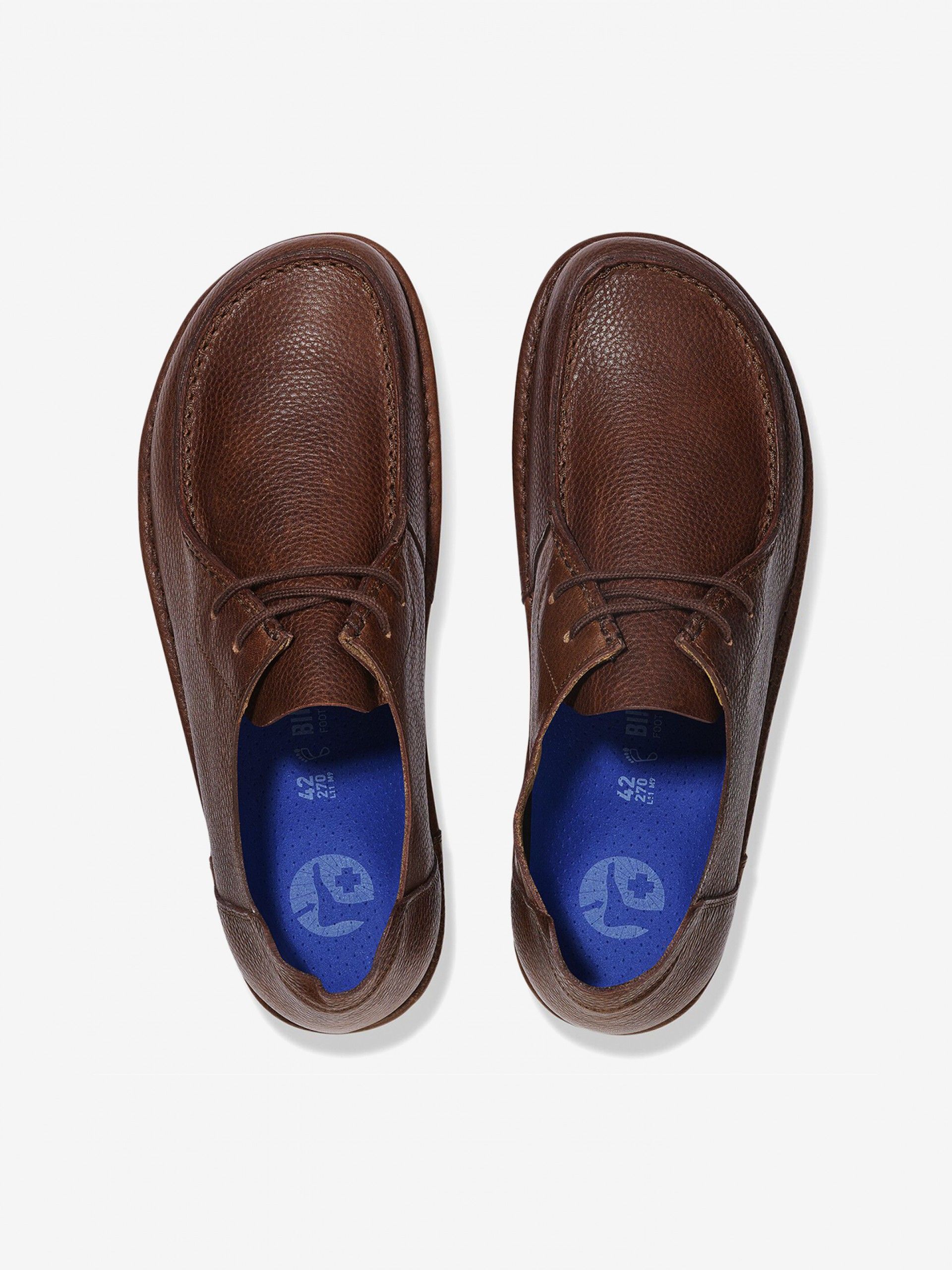 Sapatos Birkenstock Utti Lace Natural Leather Castanhos