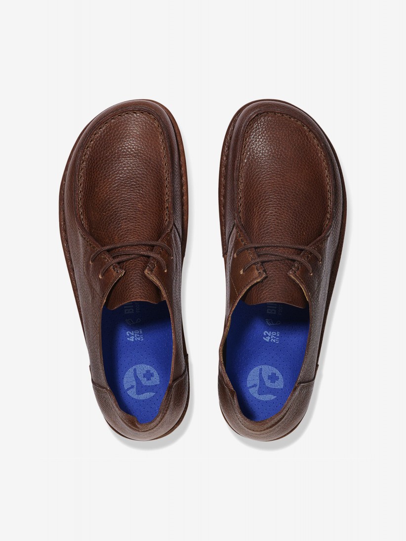 Birkenstock Utti Lace Natural Leather Brown Shoes