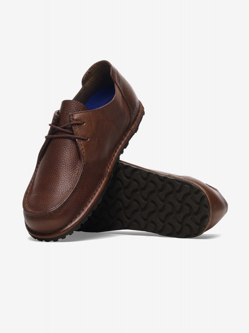 Birkenstock Utti Lace Natural Leather Brown Shoes