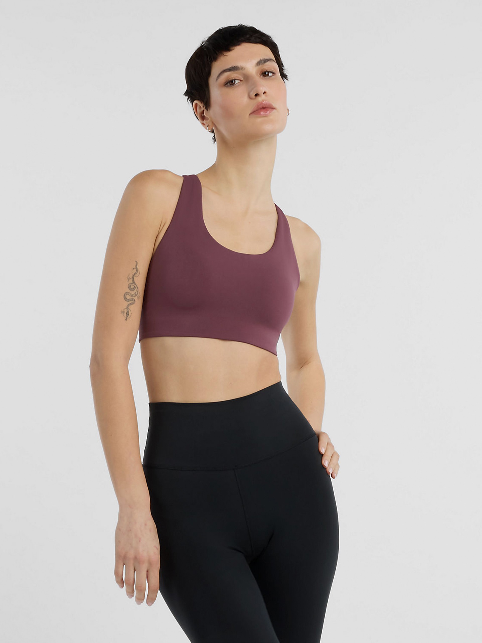 Sujetador Deportivo New Balance Define Train Sujeción Media Burdeos