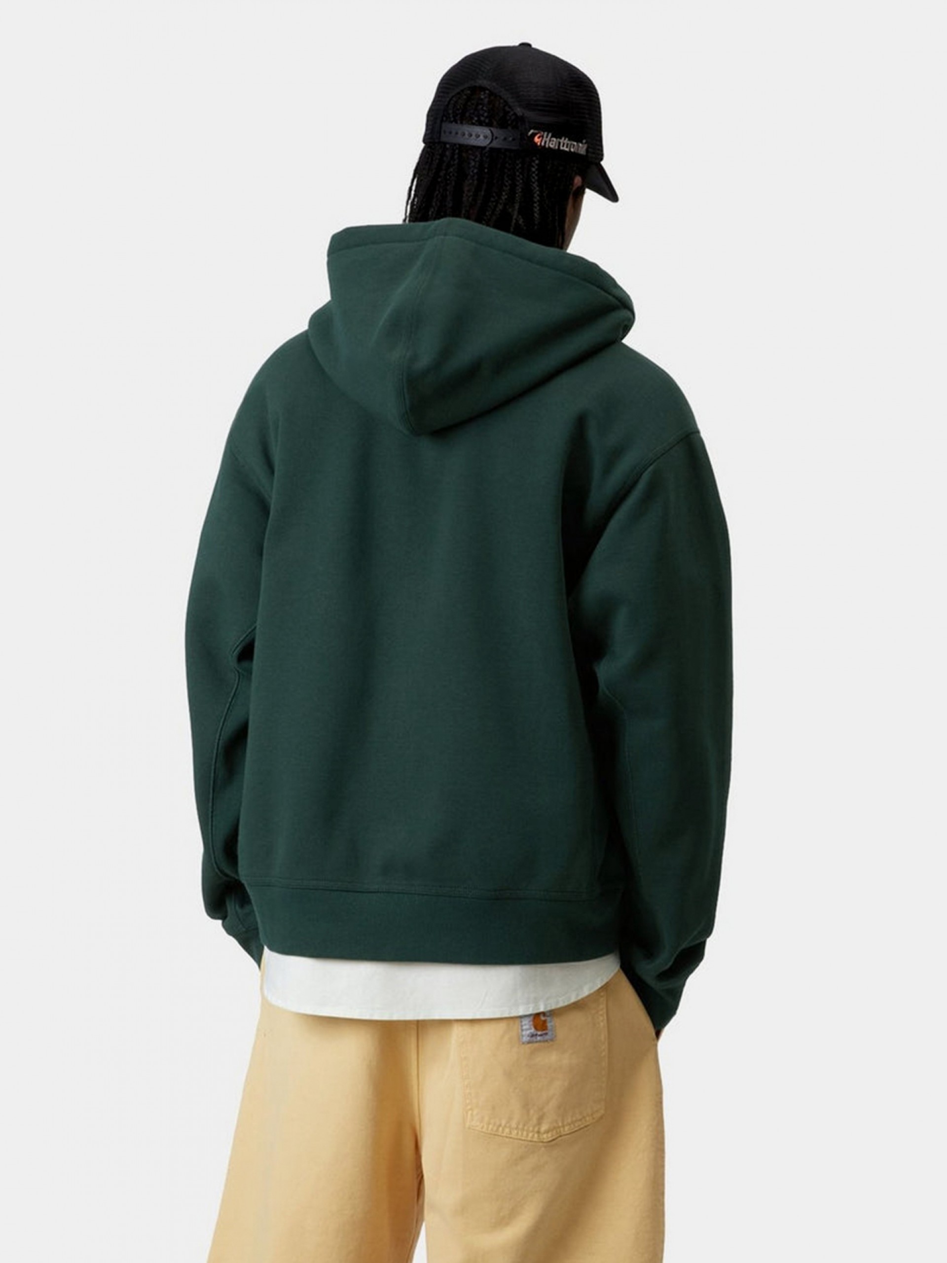 Carhartt WIP American Script Green Hooded Jacket