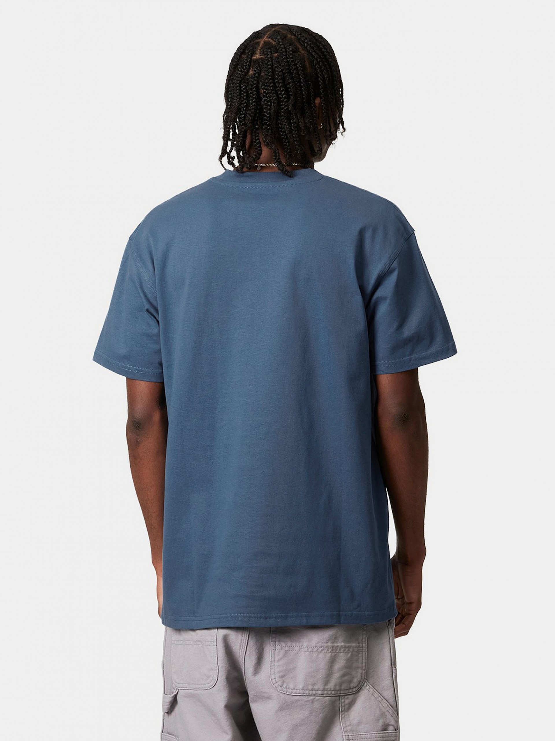 T-shirt Carhartt WIP American Script Azul