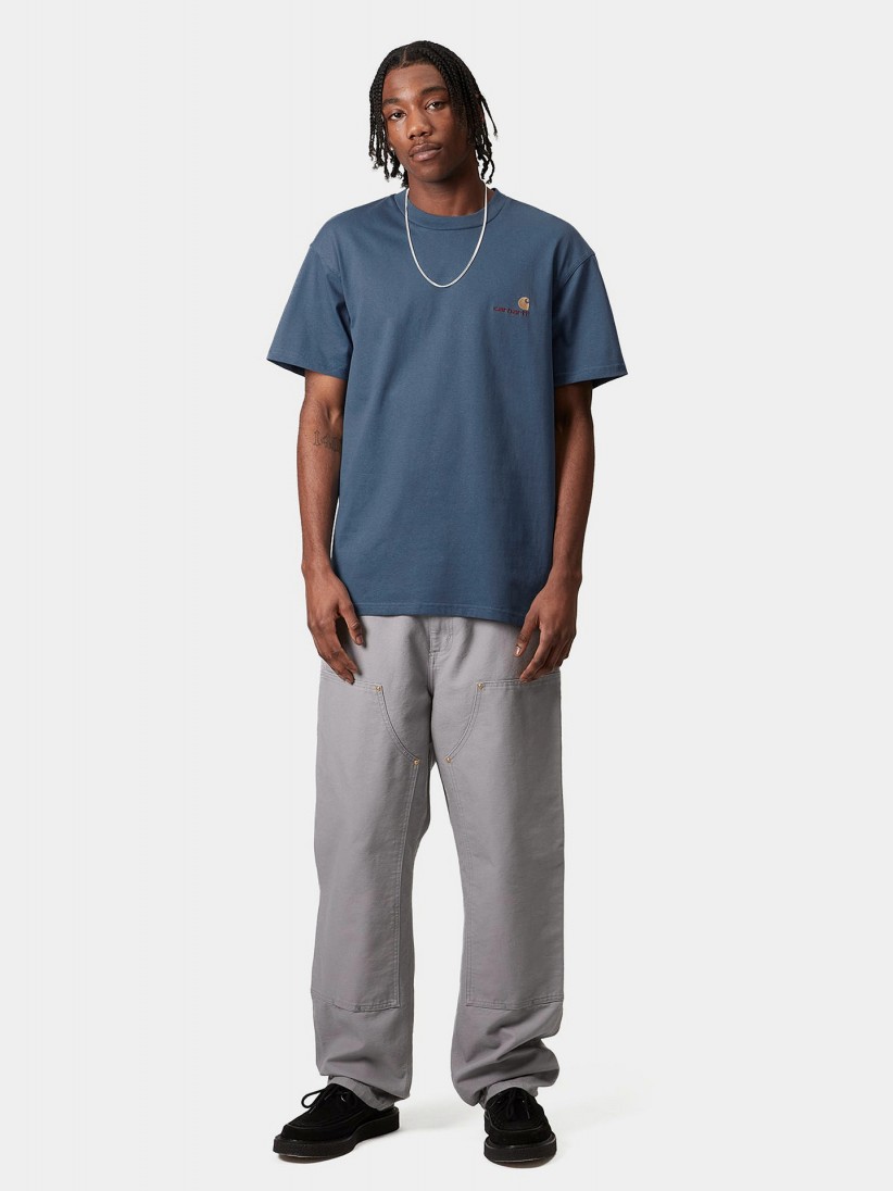 Camiseta Carhartt WIP American Script Azul