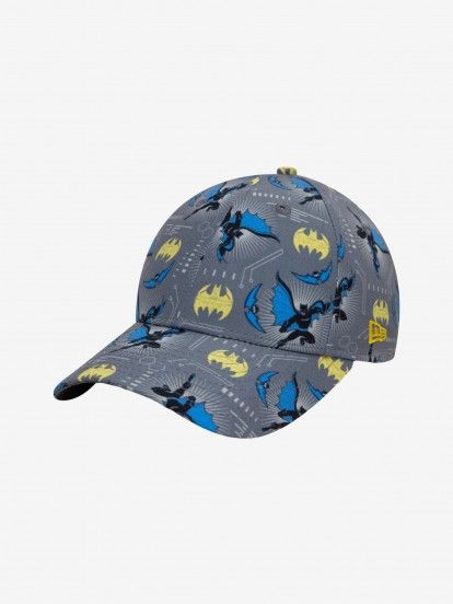 Bon New Era DC Batman All Over Print 9FORTY Kids Cinzento