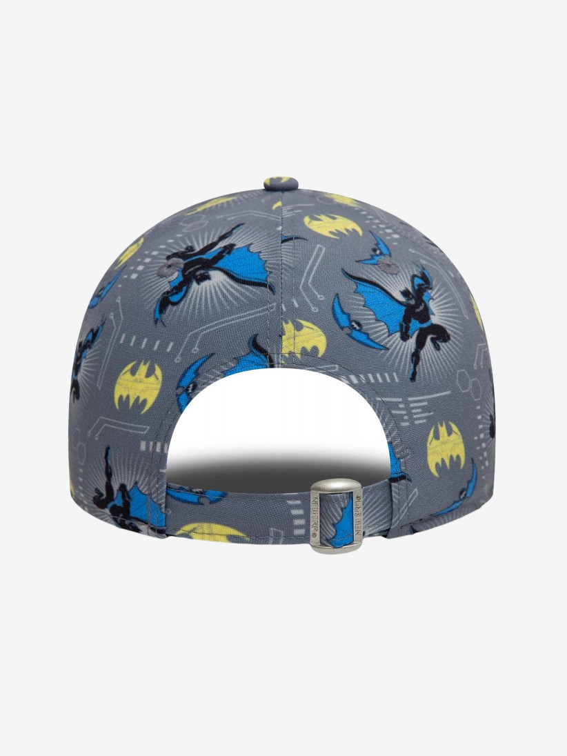 Bon New Era DC Batman All Over Print 9FORTY Kids Cinzento