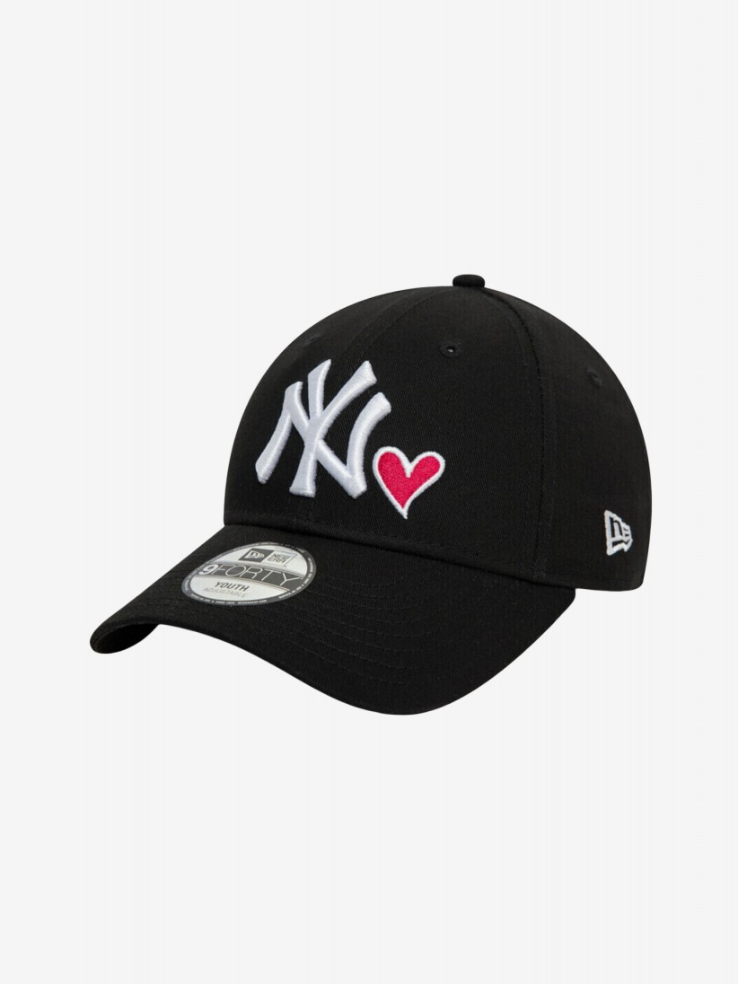Bon New Era New York Yankees Icon 9FORTY Kids Preto
