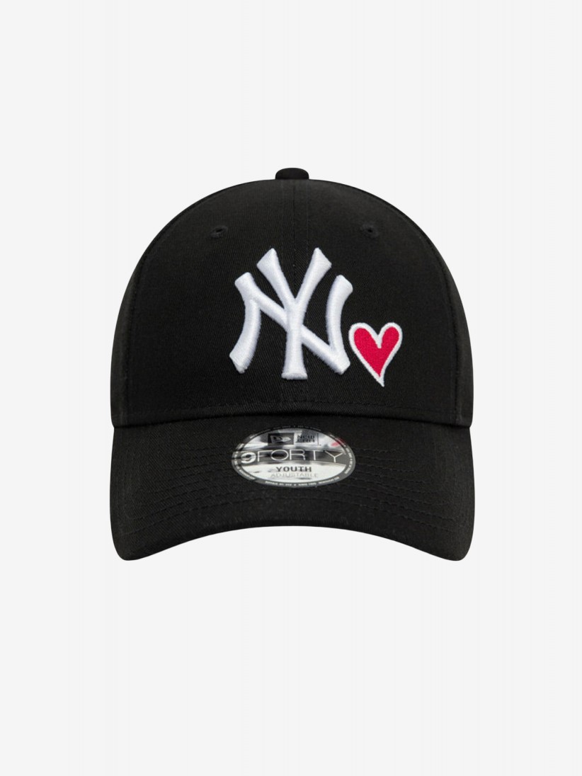 Bon New Era New York Yankees Icon 9FORTY Kids Preto