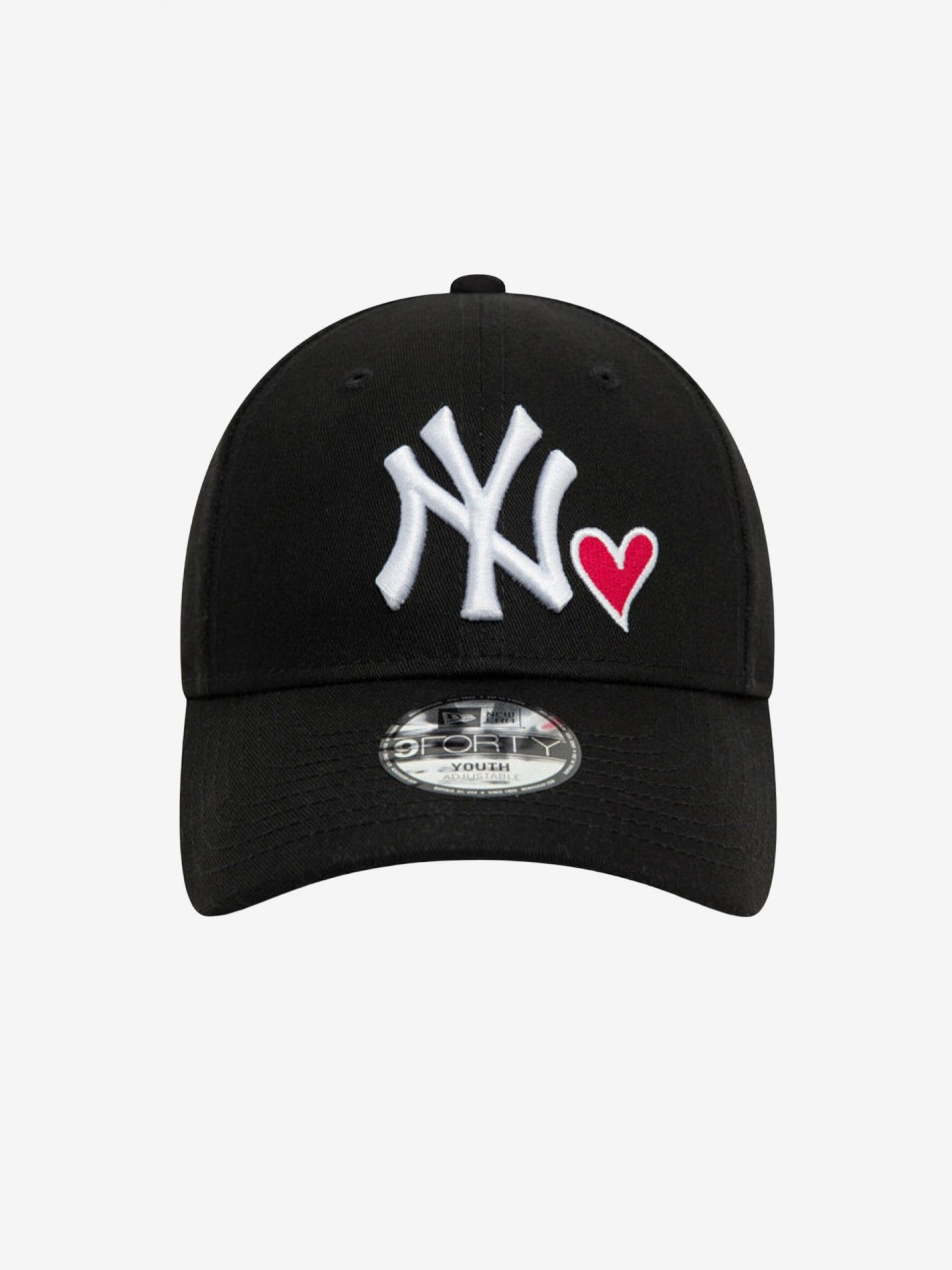 New Era New York Yankees Icon 9FORTY Kids Black Cap