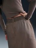 Nike Sportswear Collection Twill Brown Midi Skirt For Women