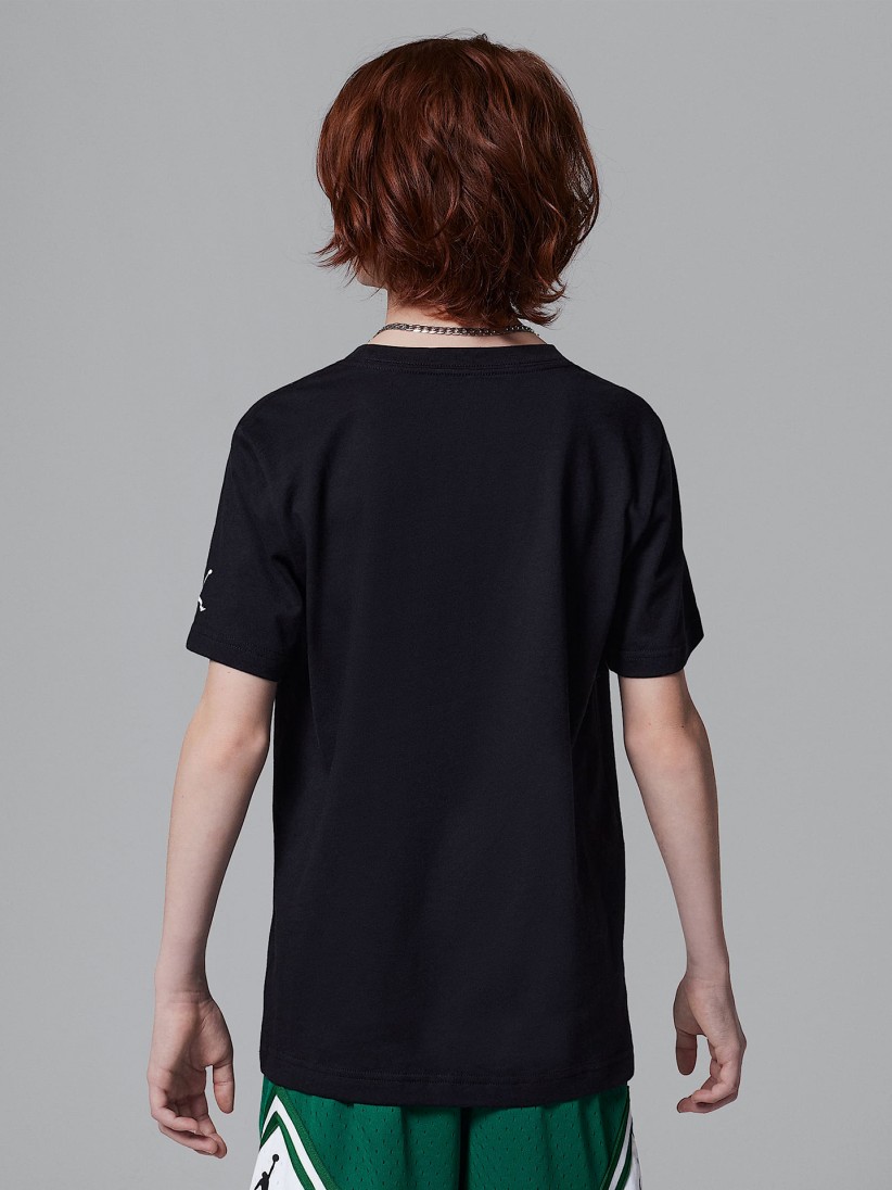 T-shirt Nike Jordan Embroidery Jnior Preta
