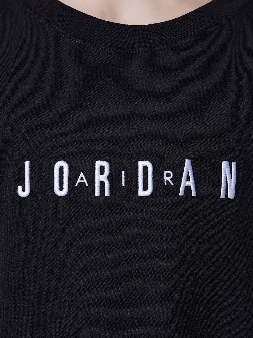 T-shirt Nike Jordan Embroidery Jnior Preta