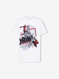 T-shirt Nike Jordan 3Peat Jnior Branca