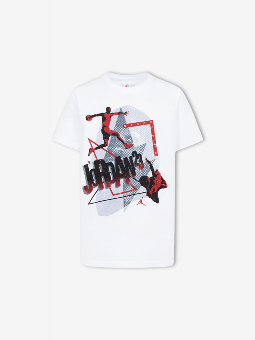 T-shirt Nike Jordan 3Peat Jnior Branca