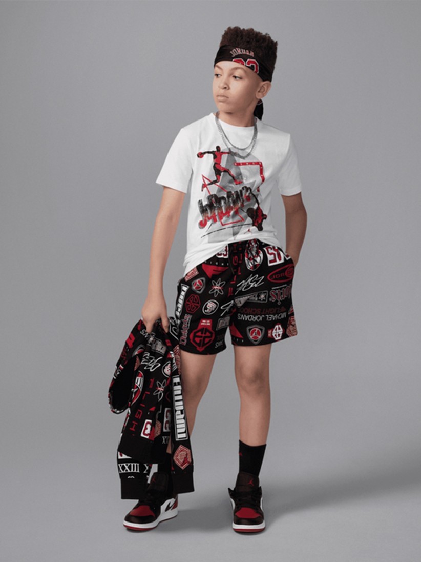 T-shirt Nike Jordan 3Peat Jnior Branca