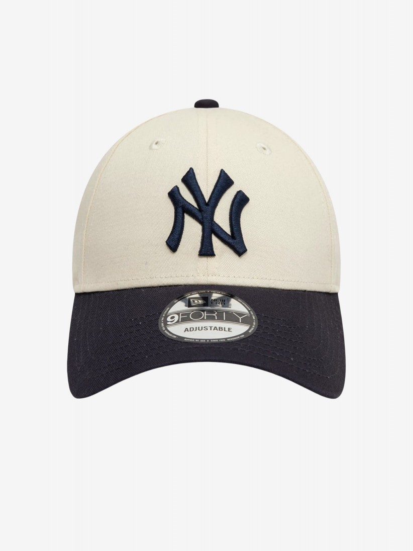 New Era New York Yankees Colour Block 9FORTY Beige Cap