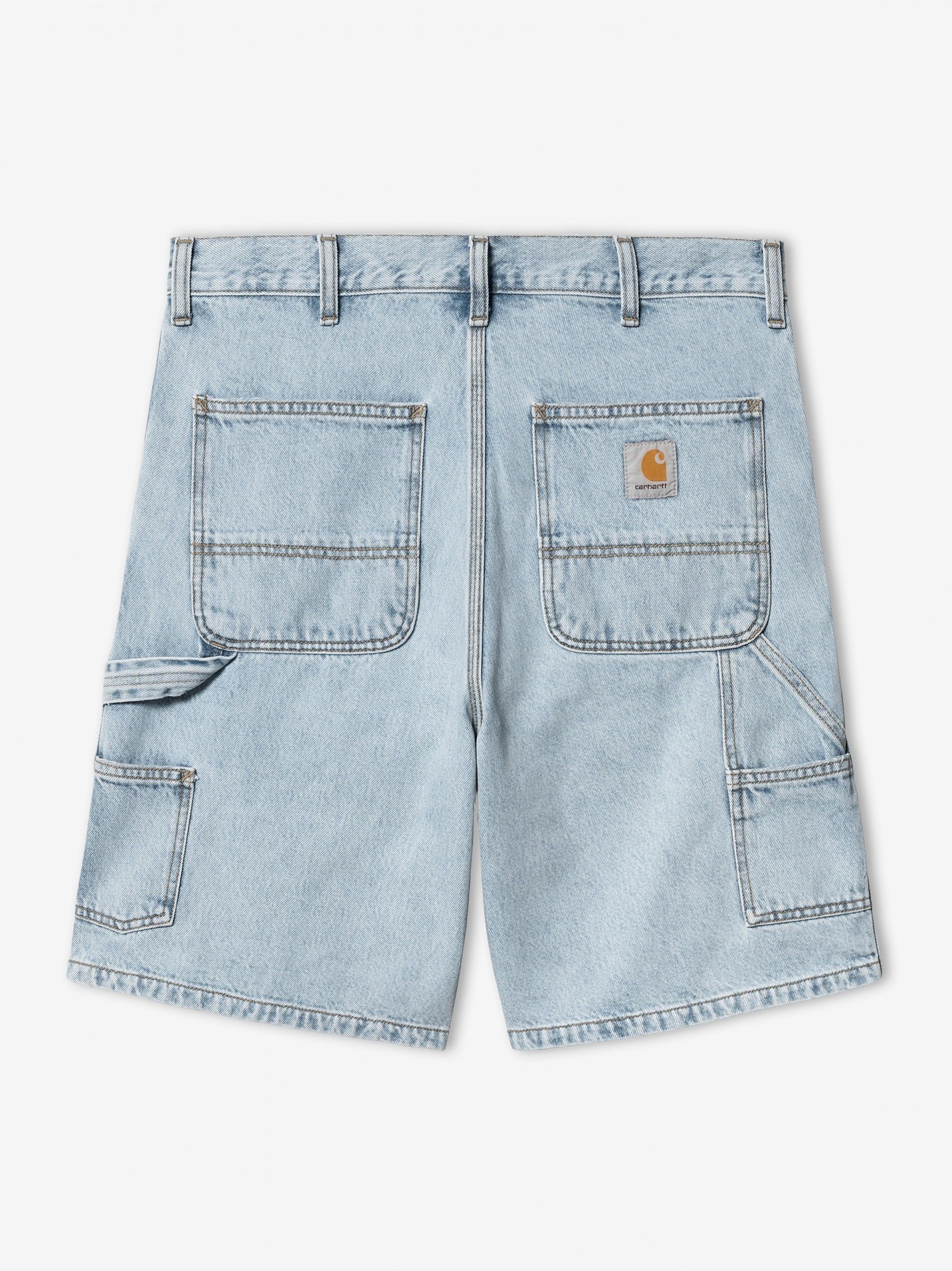 Calções de Ganga Carhartt WIP Double Knee Azuis Claros