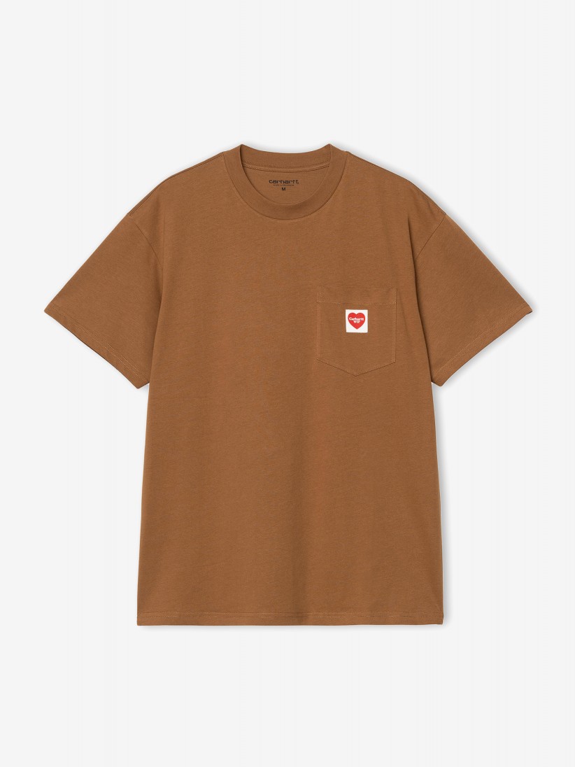 T-shirt Carhartt WIP Pocket Heart Camel