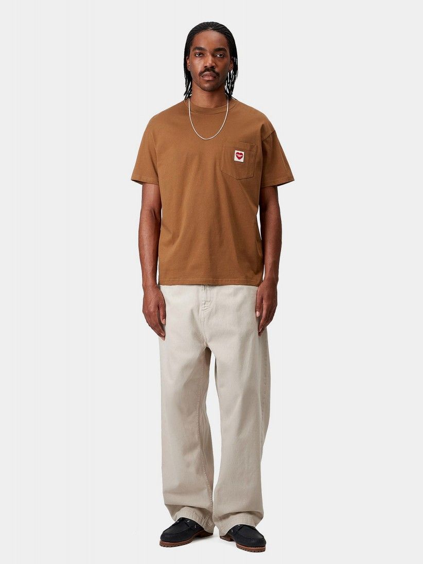 T-shirt Carhartt WIP Pocket Heart Camel