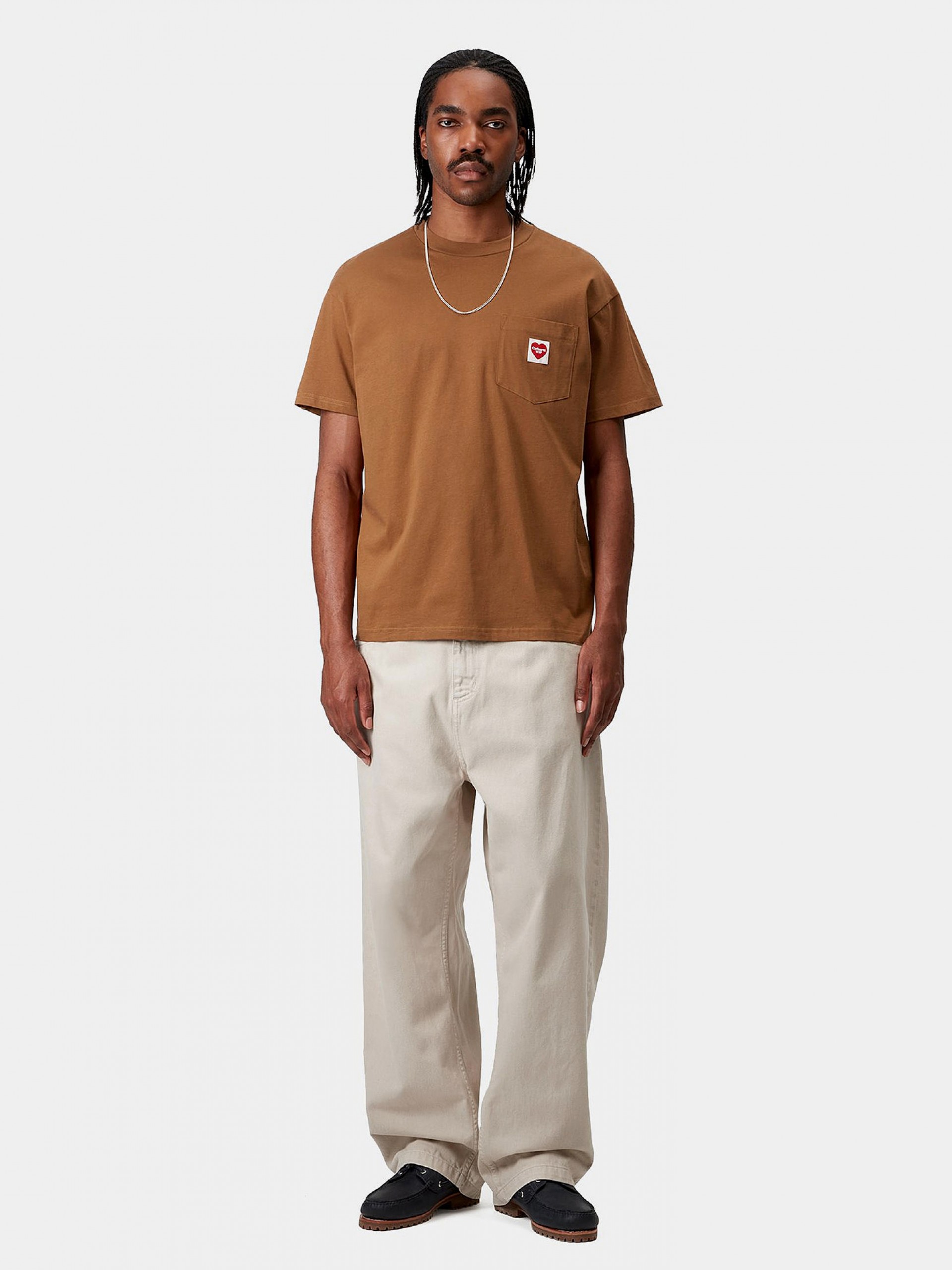Camiseta Carhartt WIP Pocket Heart Camel