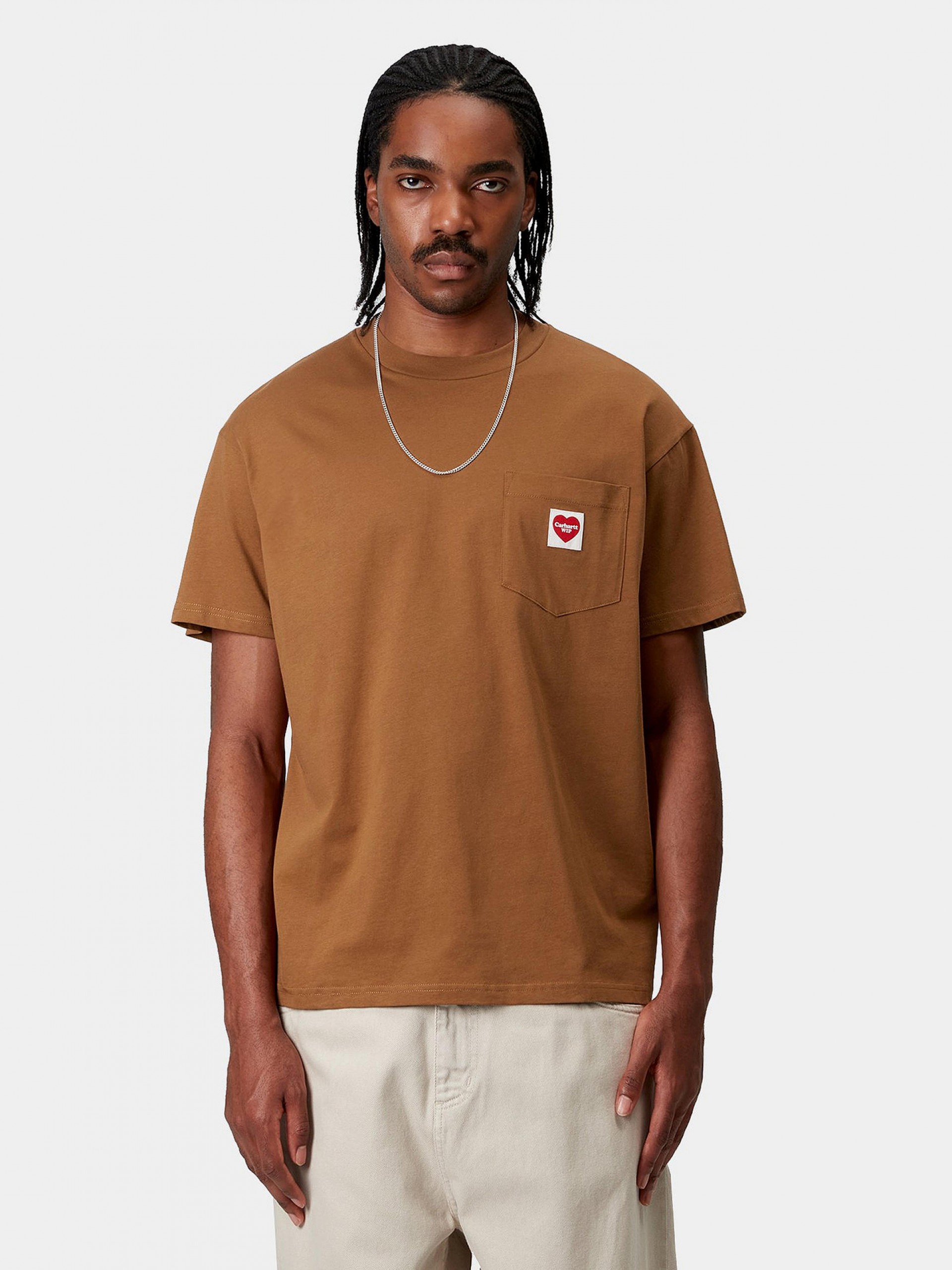 Camiseta Carhartt WIP Pocket Heart Camel
