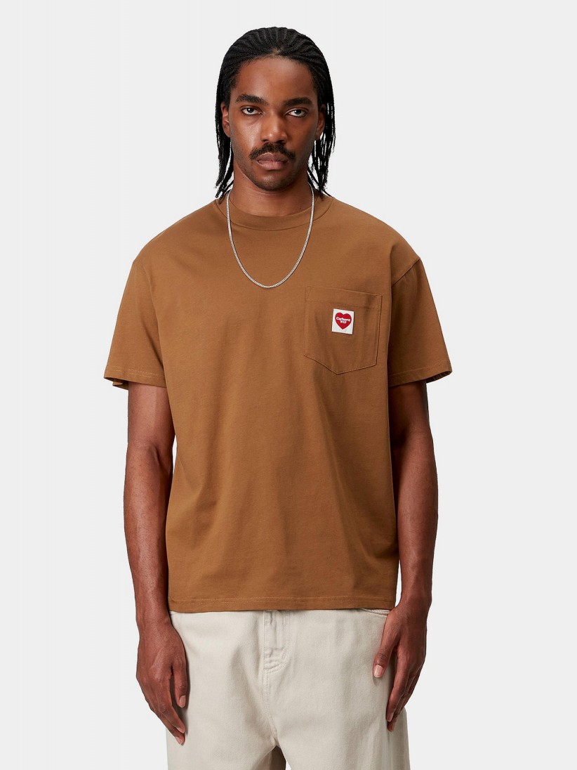 T-shirt Carhartt WIP Pocket Heart Camel