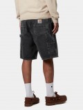 Pantalones Vaqueros Cortos Carhartt WIP Double Knee Negros