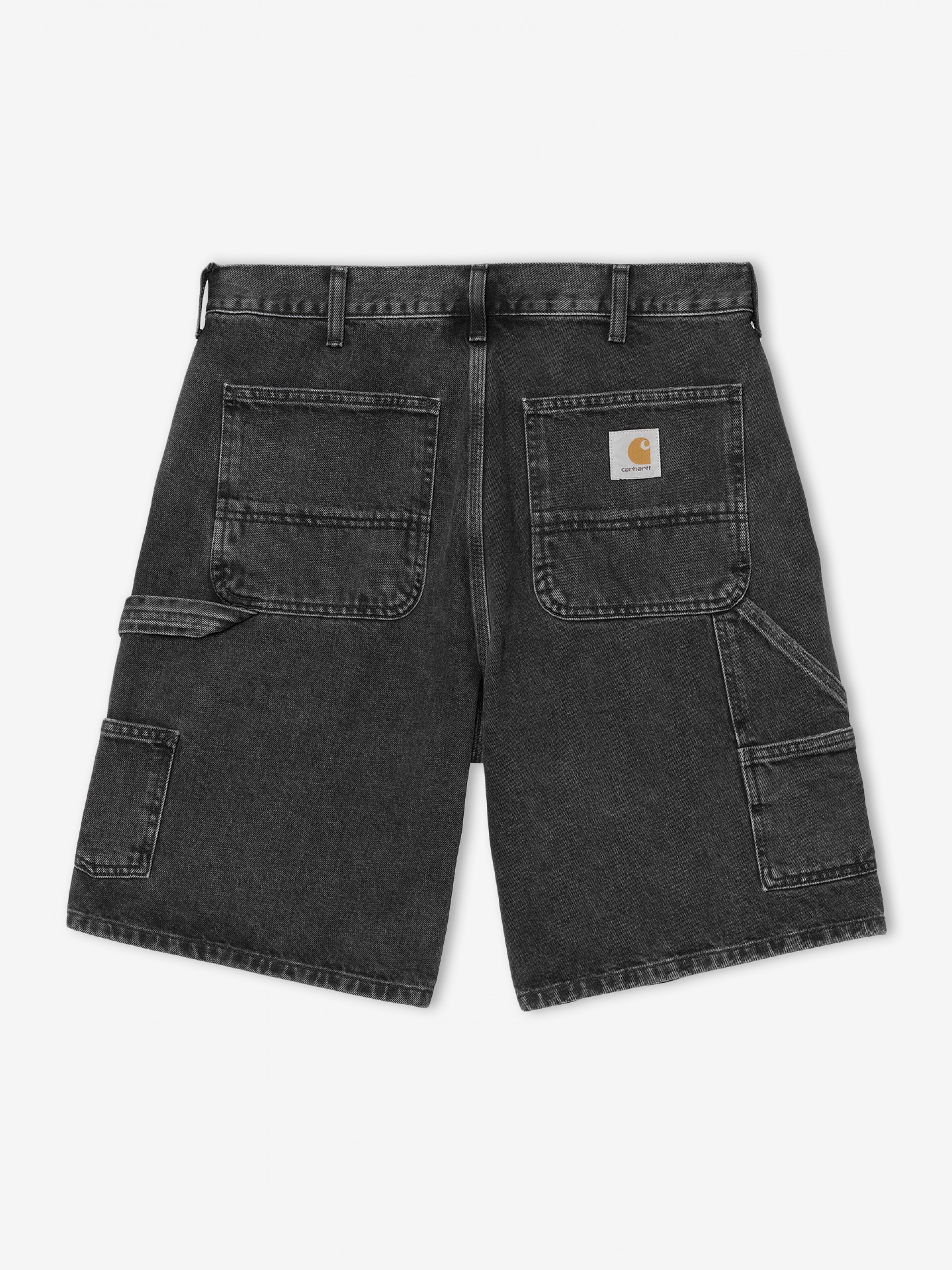 Carhartt WIP Double Knee Black Denim Shorts