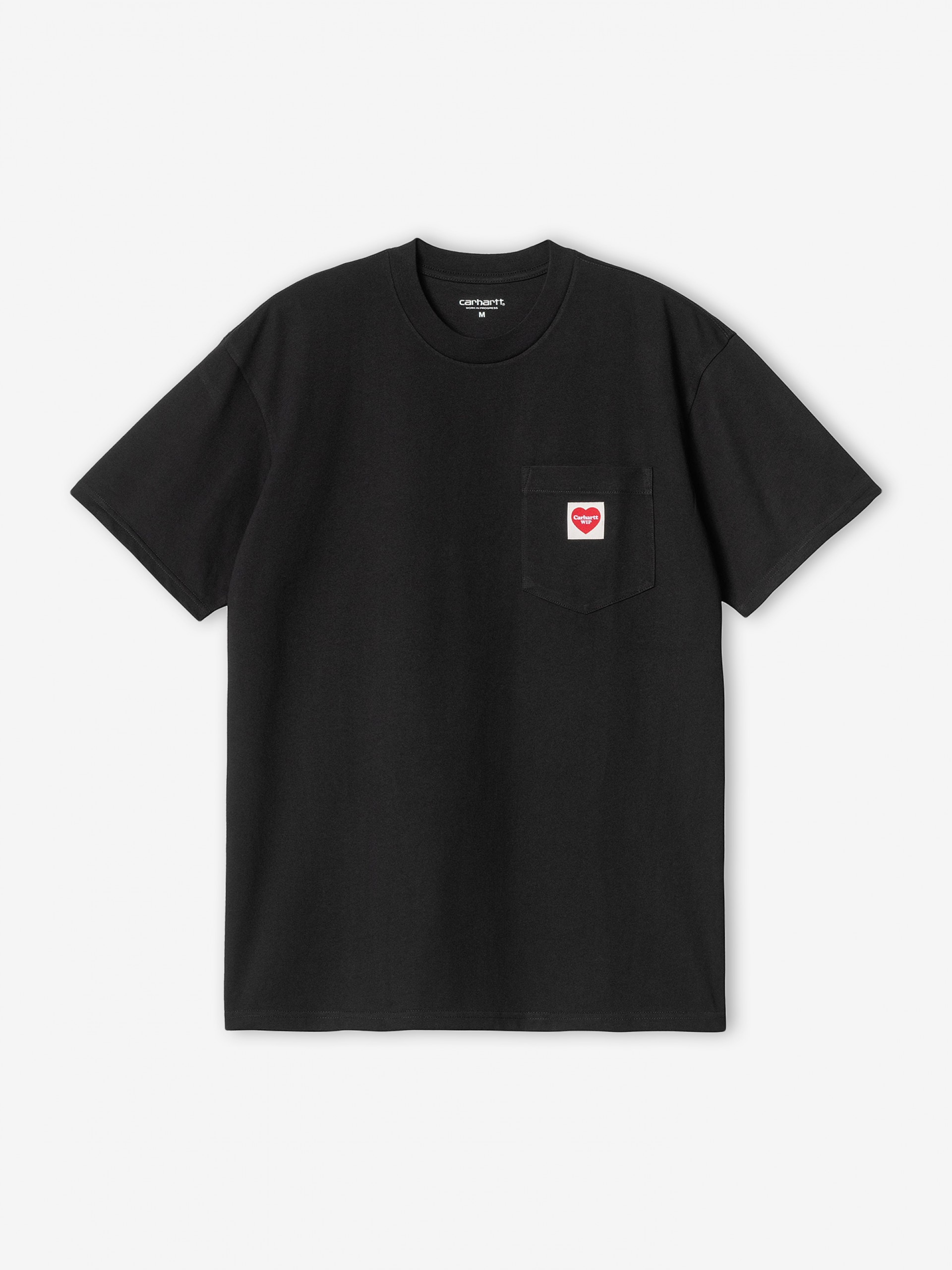 T-shirt Carhartt WIP Pocket Heart Preta