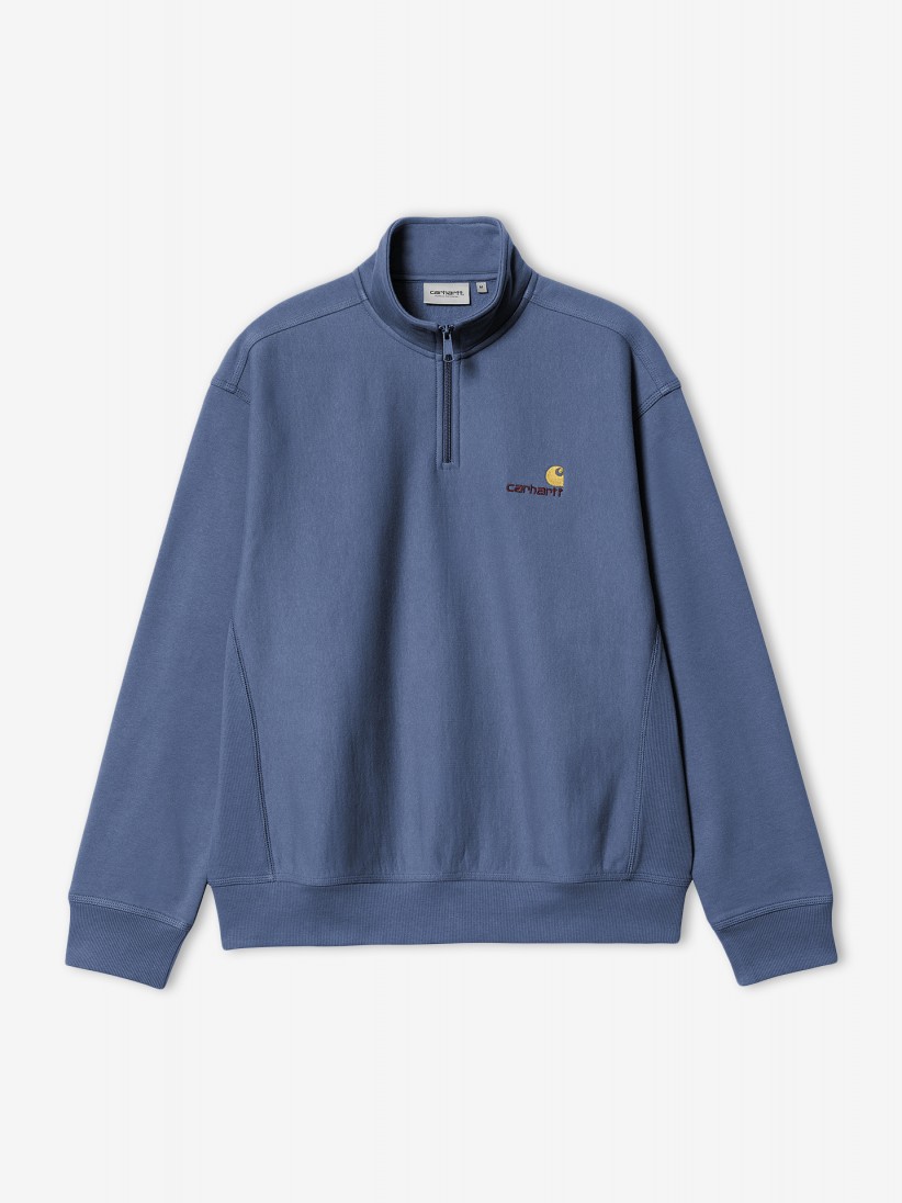 Carhartt WIP American Script Blue Zip Sweater