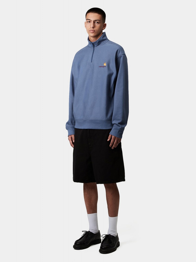 Carhartt WIP American Script Blue Zip Sweater