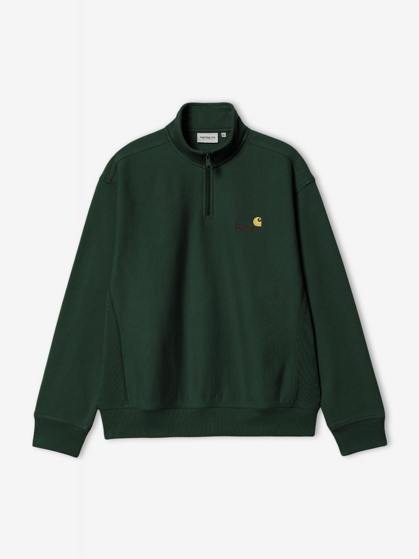 Carhartt WIP American Script Green Zip Sweater