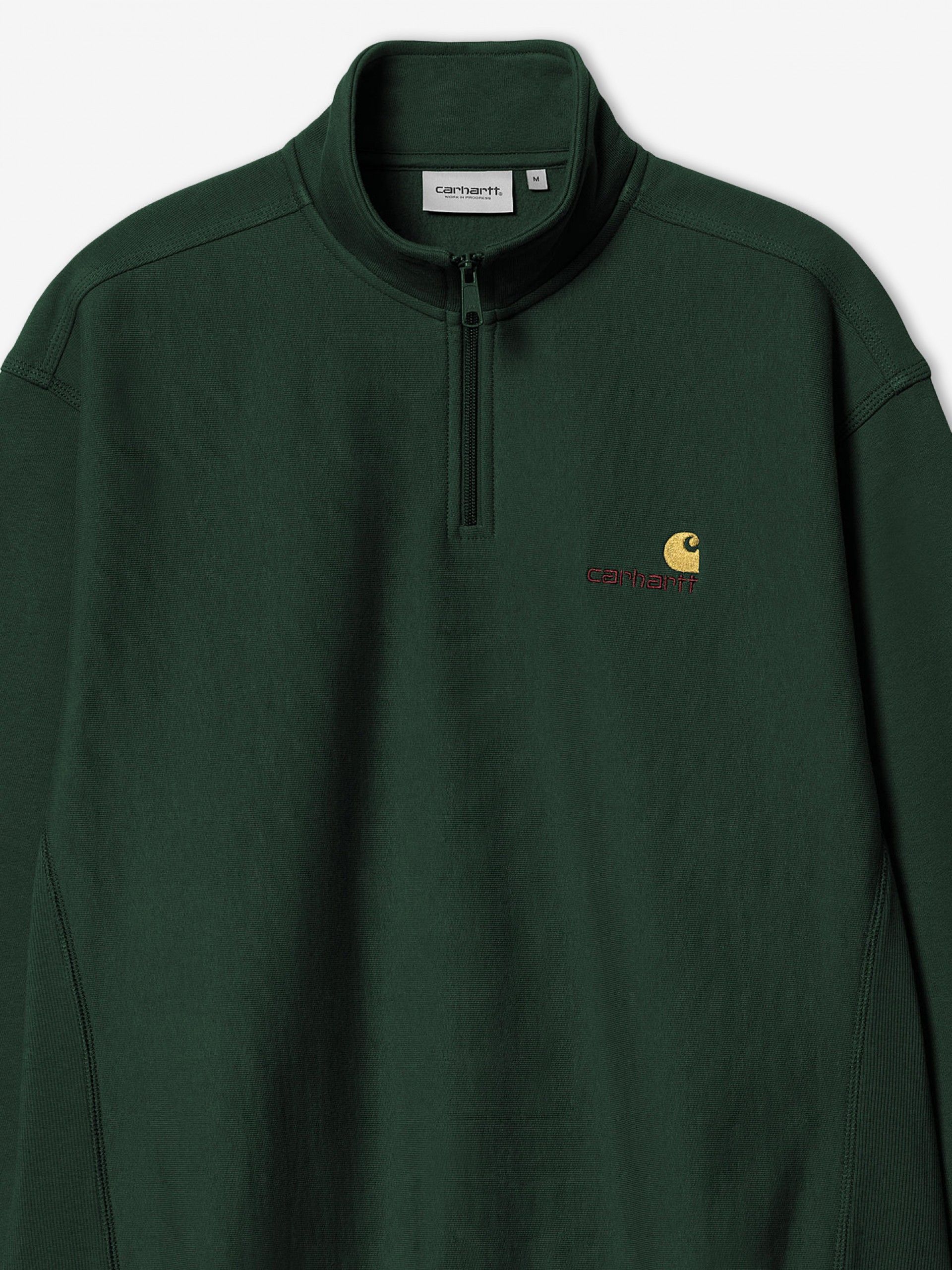 Camisola com Fecho Carhartt WIP American Script Verde