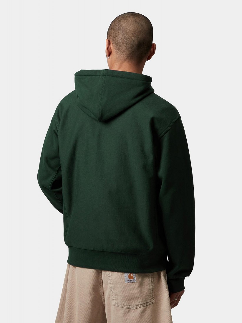Carhartt WIP American Script Green Hoodie