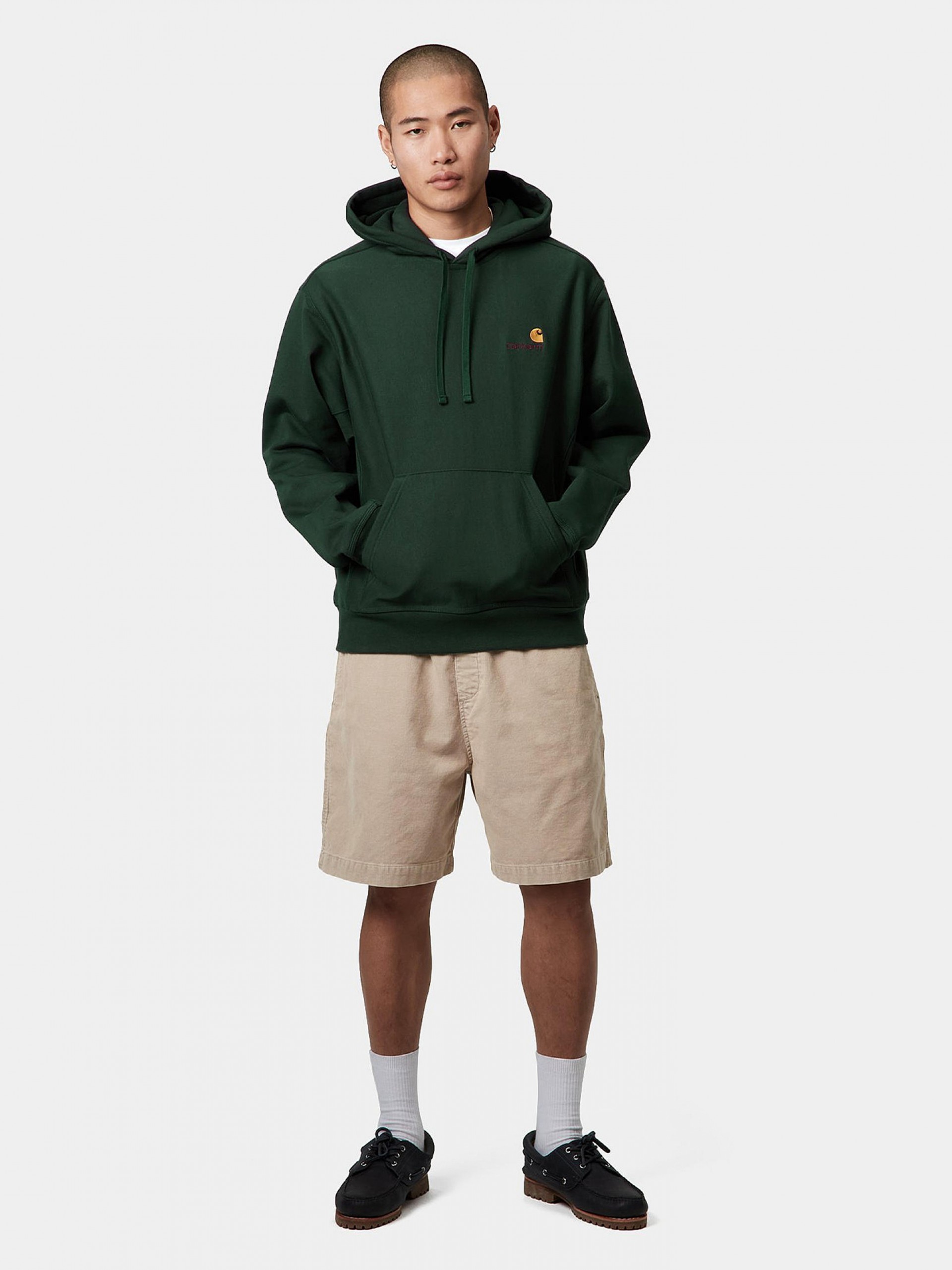 Camisola com Capuz Carhartt WIP American Script Verde