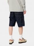 Pantalones Vaqueros Cortos Carhartt WIP Single Knee Azul Oscuro