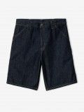 Pantalones Vaqueros Cortos Carhartt WIP Single Knee Azul Oscuro