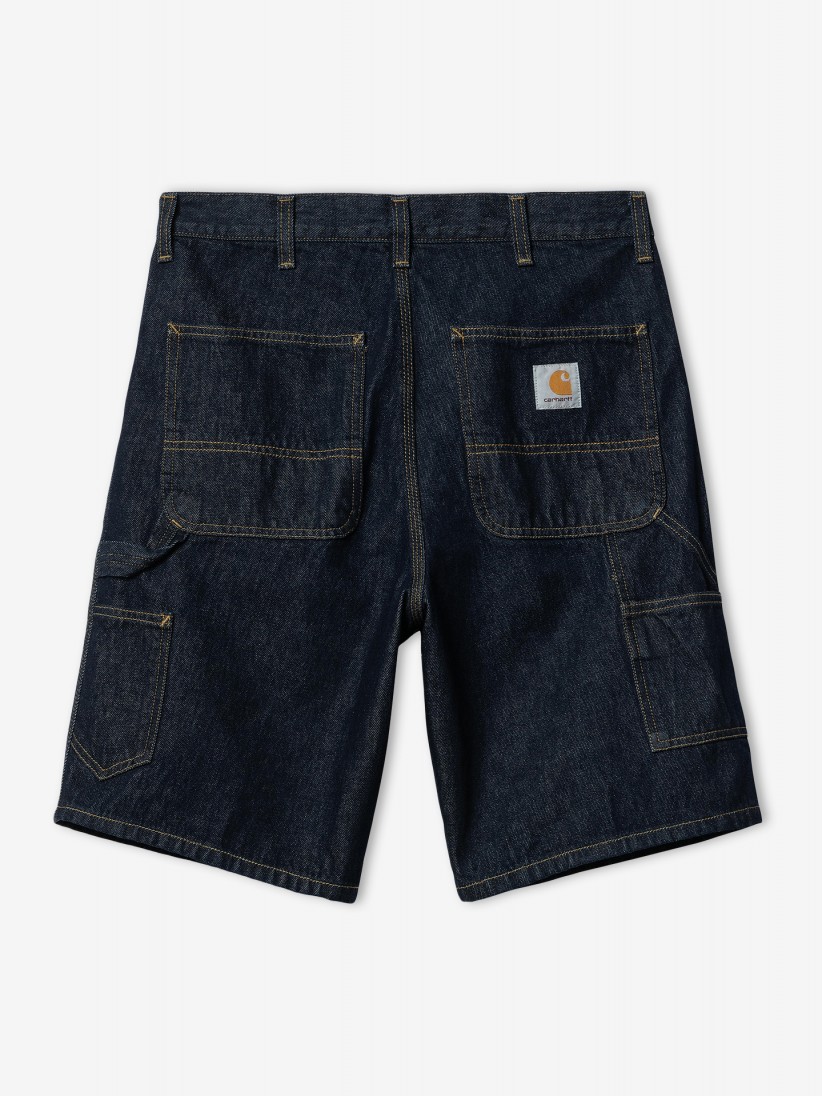 Pantalones Vaqueros Cortos Carhartt WIP Single Knee Azul Oscuro