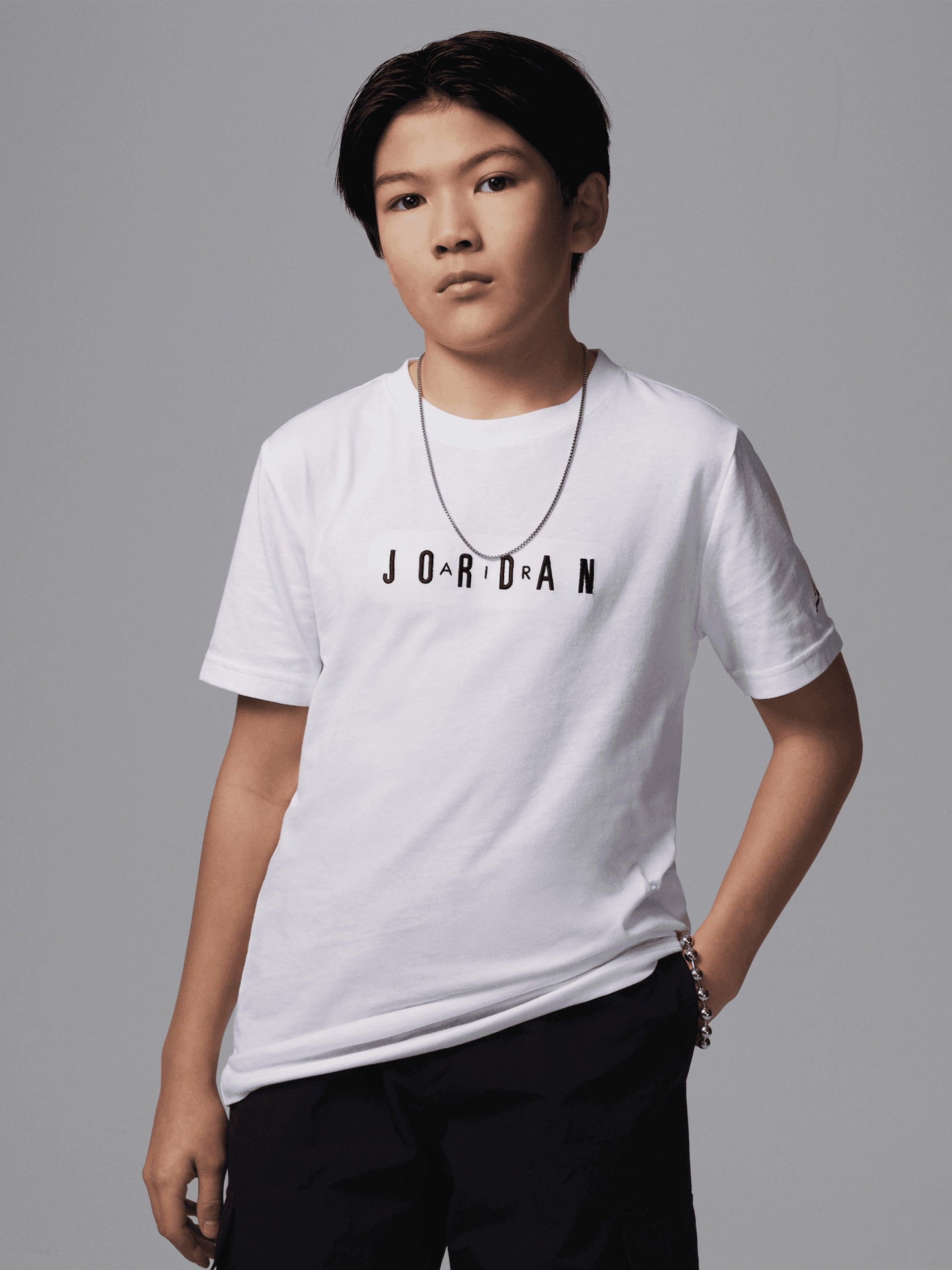 T-shirt Nike Jordan Embroidery Júnior Branca