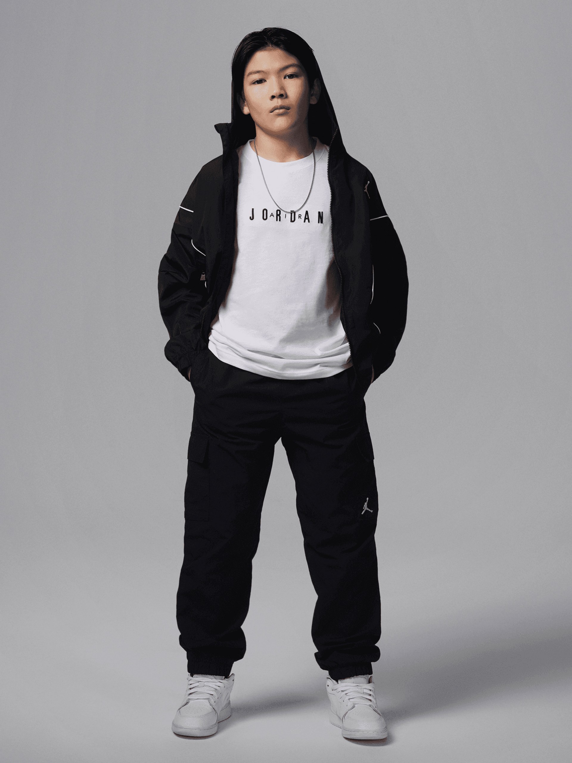 T-shirt Nike Jordan Embroidery Júnior Branca